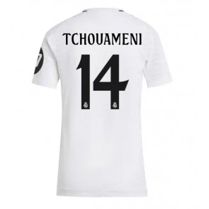 Real Madrid Aurelien Tchouameni #14 Hjemmebanetrøje Dame 2024-25 Kort ærmer